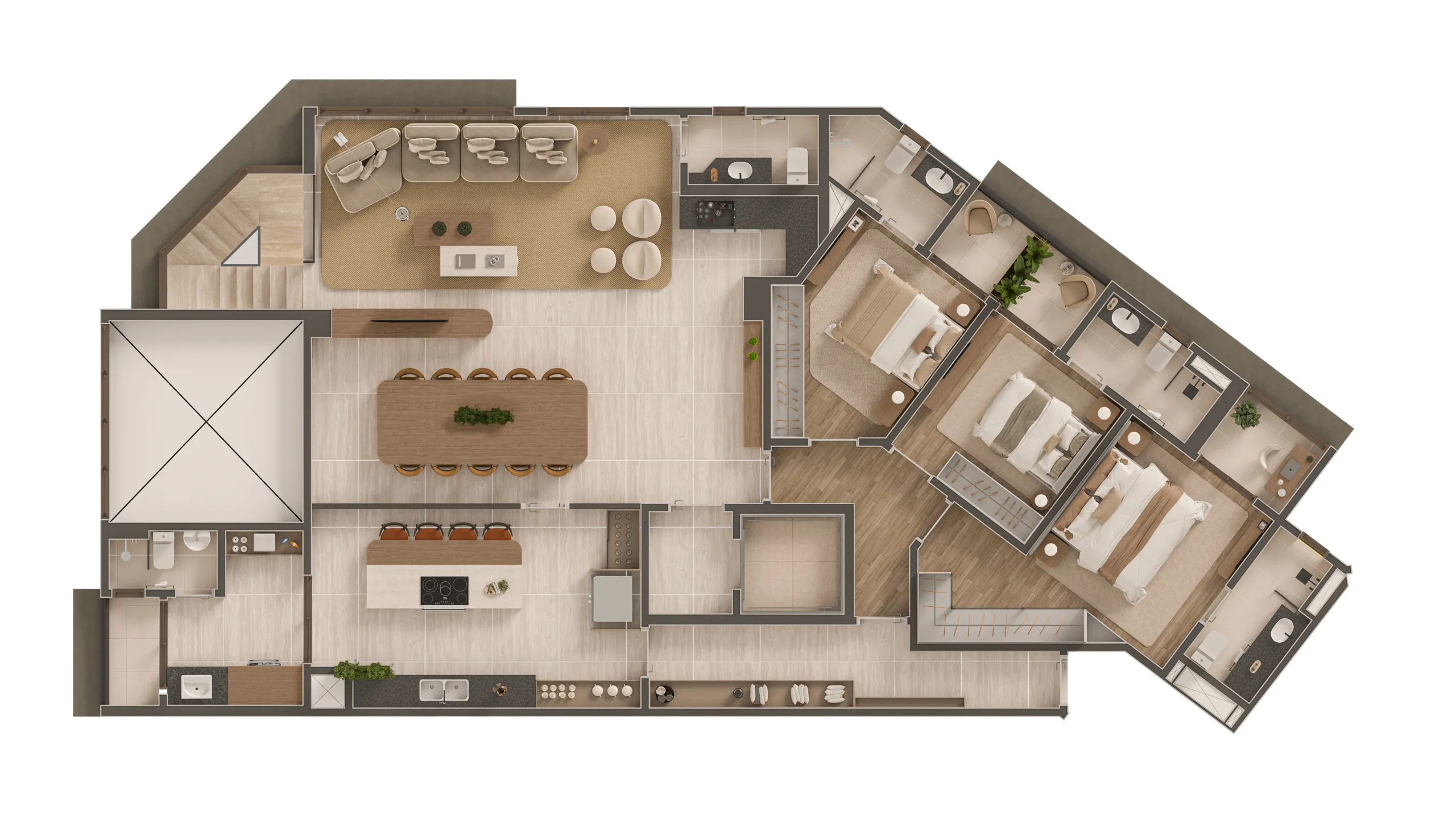 Zt085 52 Planta Humanizada Da Cobertura Duplex I Inferior Ampliado